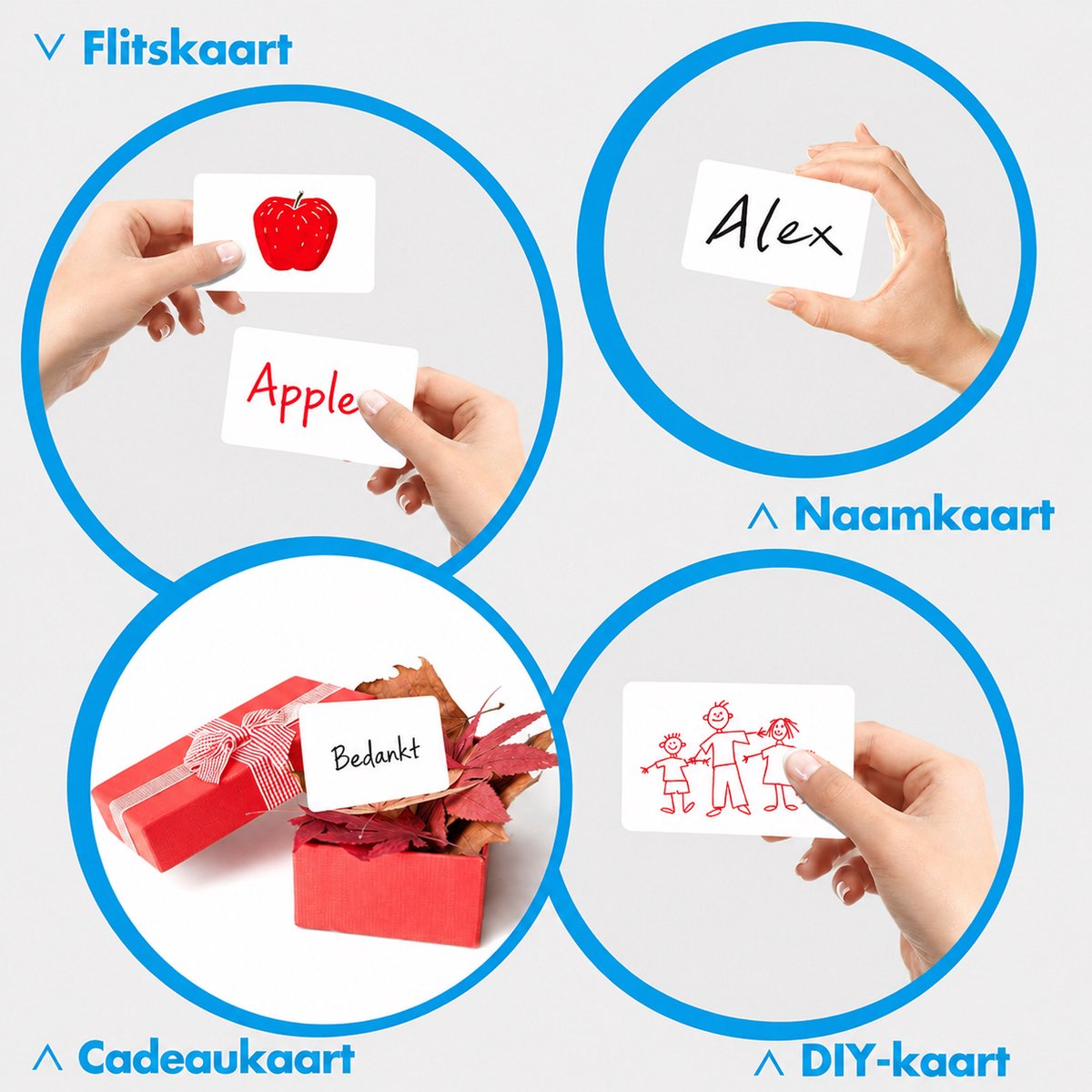 Kaiyaya - 100 Stuks Blanco Kaartjes - Flashcards Leerkaarten - Systeemkaarten Naamkaartjes - Met Kraft Opbergdoos - Crèmewit 9 x 5,4 cm — cadeau in Cadeau-ideeën - foto 3