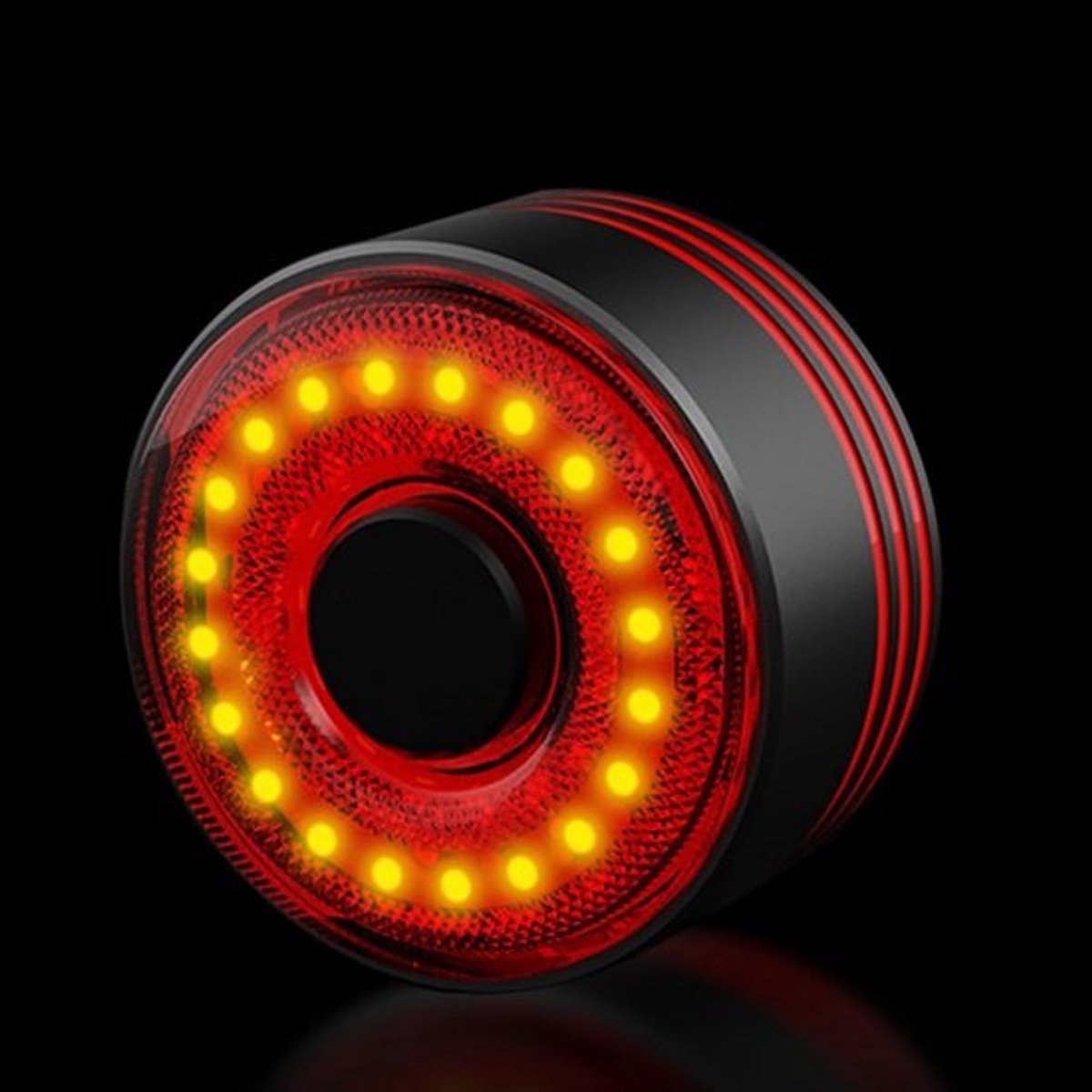 Fiets Achterlicht - Slimme Sensor - Veilig Fietsen - Automatische Aan/Uit - 6 cm - Rood