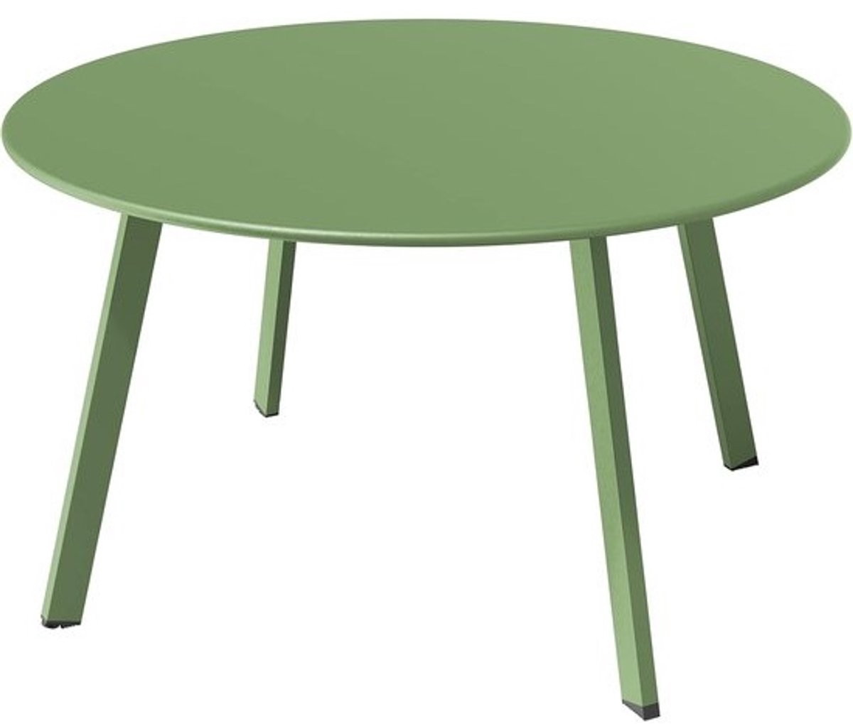 Ronde Salontafel voor Buiten en Binnen – Lichtgewicht Bijzettafel 70 cm voor Tuin, Terras en Woonkamer