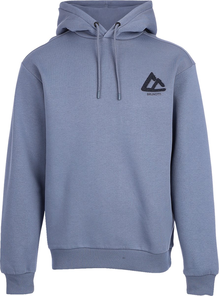 Brunotti - Myne Hoodie Heren - Gray Sky - Sweater met Capuchon - Trui - Regular fit - Rib Details - XL