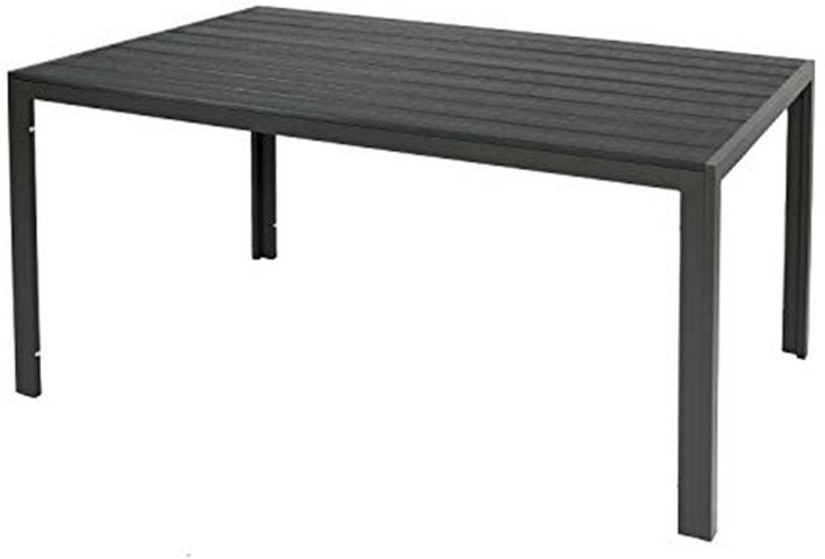 Aluminium Tuintafel Antraciet 150x90 cm - Weerbestendig en Onderhoudsvriendelijk