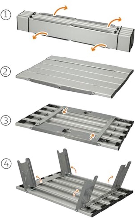 Draagbare Klaptafel voor Camping - Aluminium, Inclusief Draagtas, Compact en Lichtgewicht — afbeelding 2
