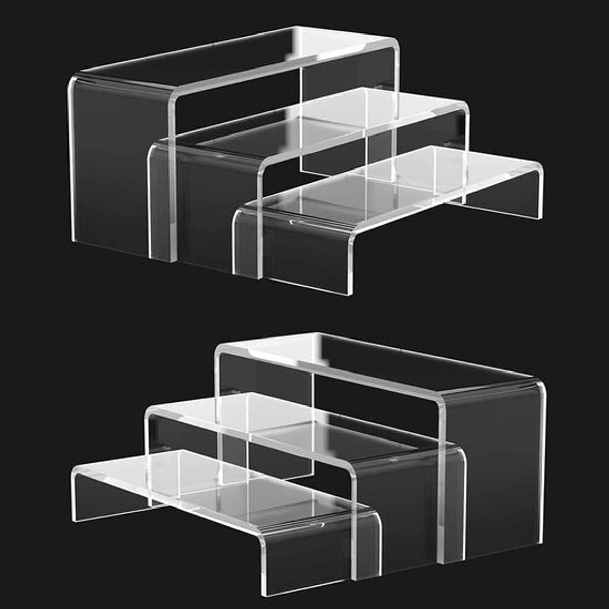 Transparante Acryl Riser Display Standaard voor Verzamelobjecten - 3 Maten