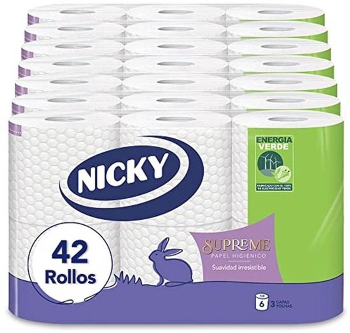 Toiletpapier 3 Lagen - 42 Rollen, 160 Servetten per Rol, Onweerstaanbare Zachtheid, 100% FSC®-gecertificeerd