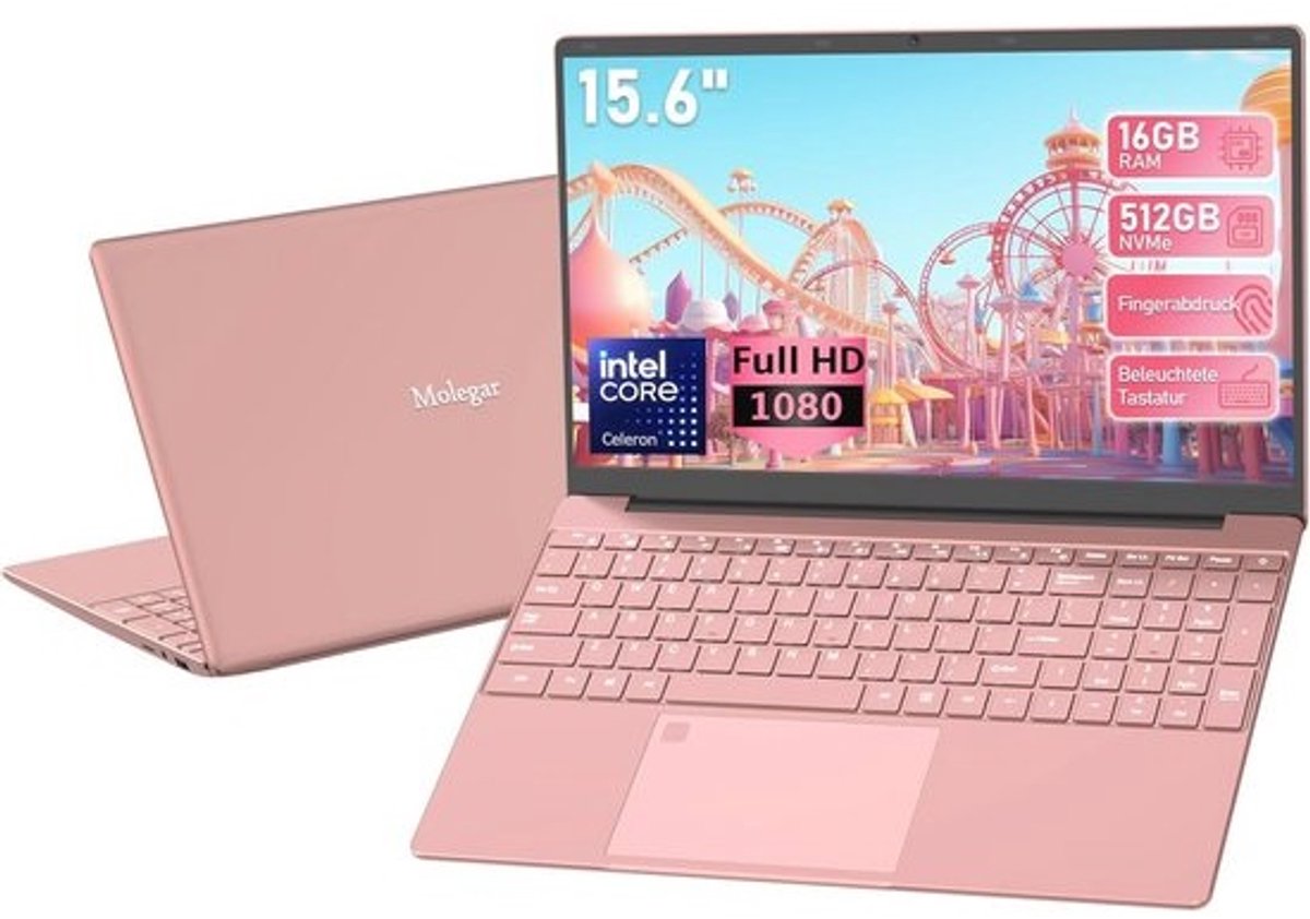 15.6 Inch FHD Laptop, 16GB RAM, 1TB SSD, Quad-Core Processor, Backlit Keyboard, Fingerprint Reader - Ideal for Business and Study