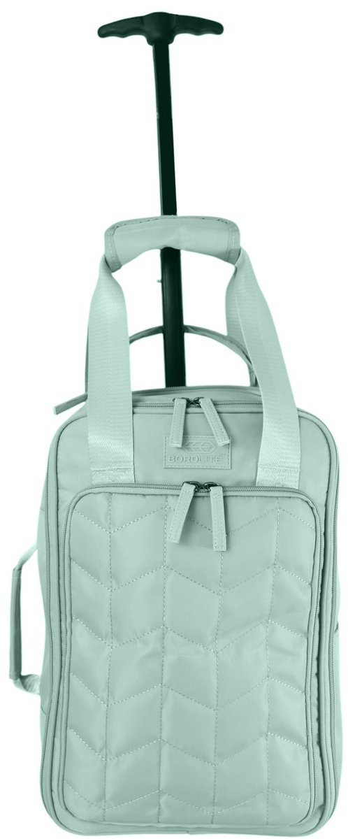 Handige compacte trolley - Under Seat trolley- Trolley handbagage-Past onder een vliegtuigstoel-40x20x25 cm. Voorzien van 5 vakken! Slechts 500 gram. Chique uitstraling. Mint