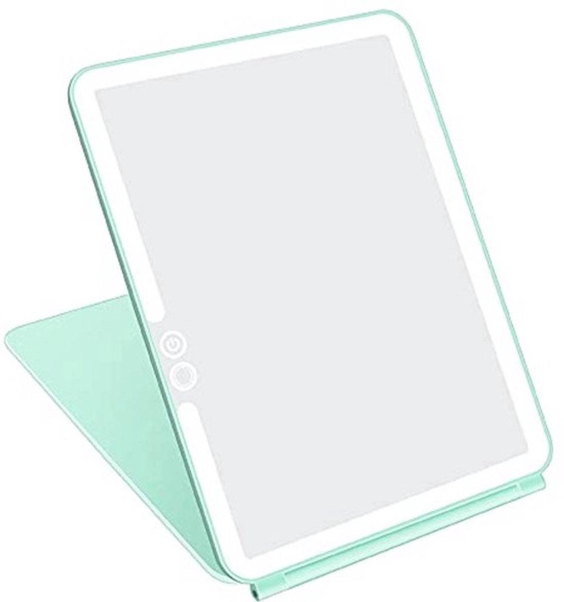 Opvouwbare Verlichte Make-upspiegel met 72 LED en 3 Kleuren Licht - Draagbare, USB Oplaadbare en Ultra Dunne Spiegel voor Cosmetica