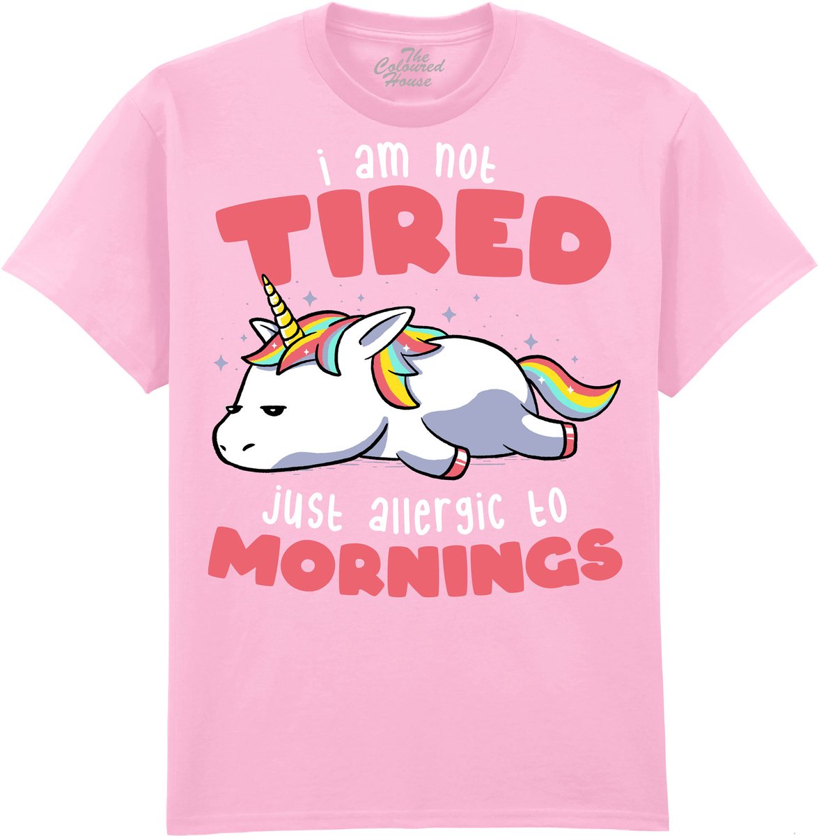 Eenhoorn Not Tired Just Allergic To Mornings The Coloured House T-shirt XL