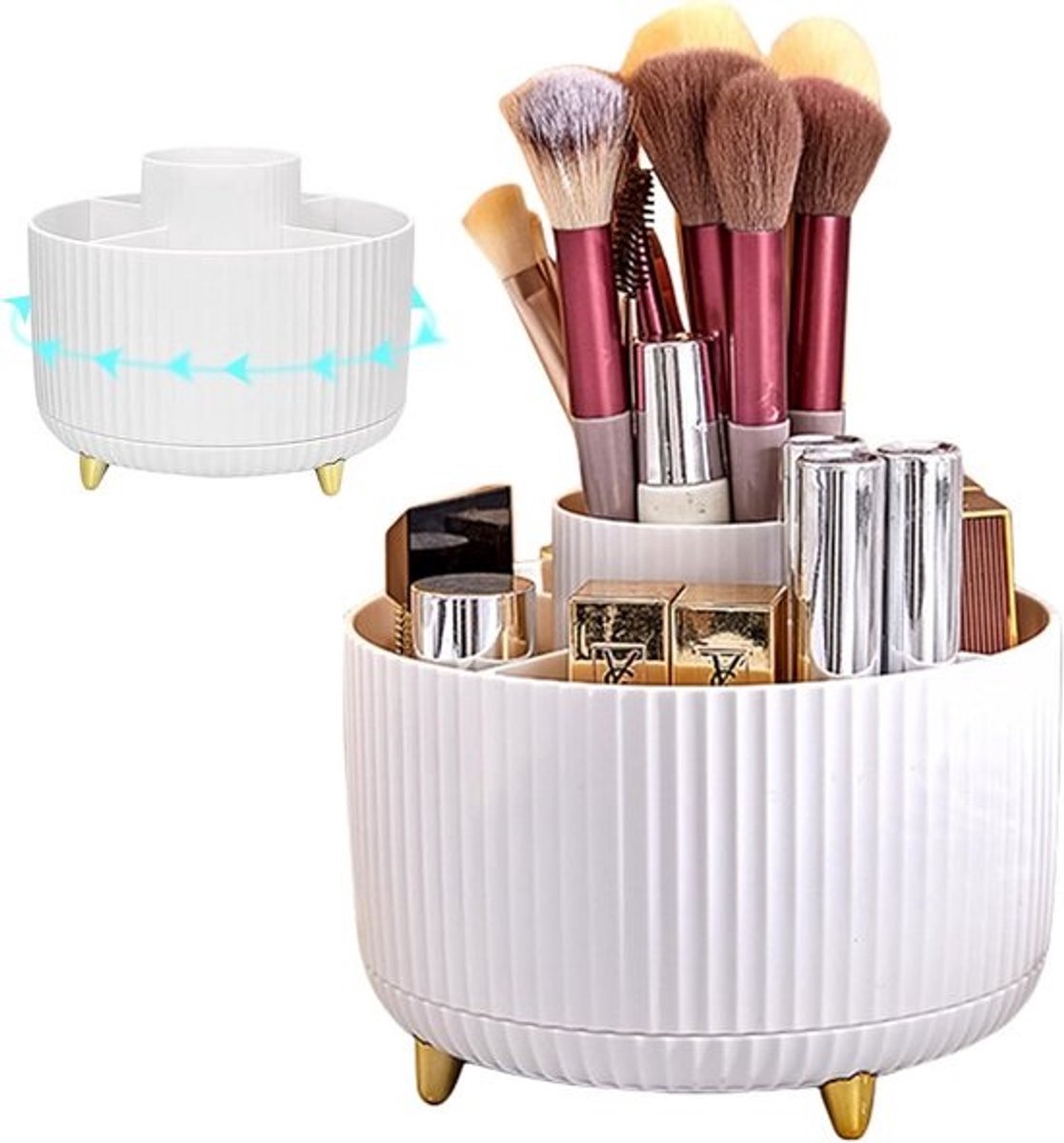360° Draaibare Make-up Organizer - Cosmetica Opbergbox voor Tafel