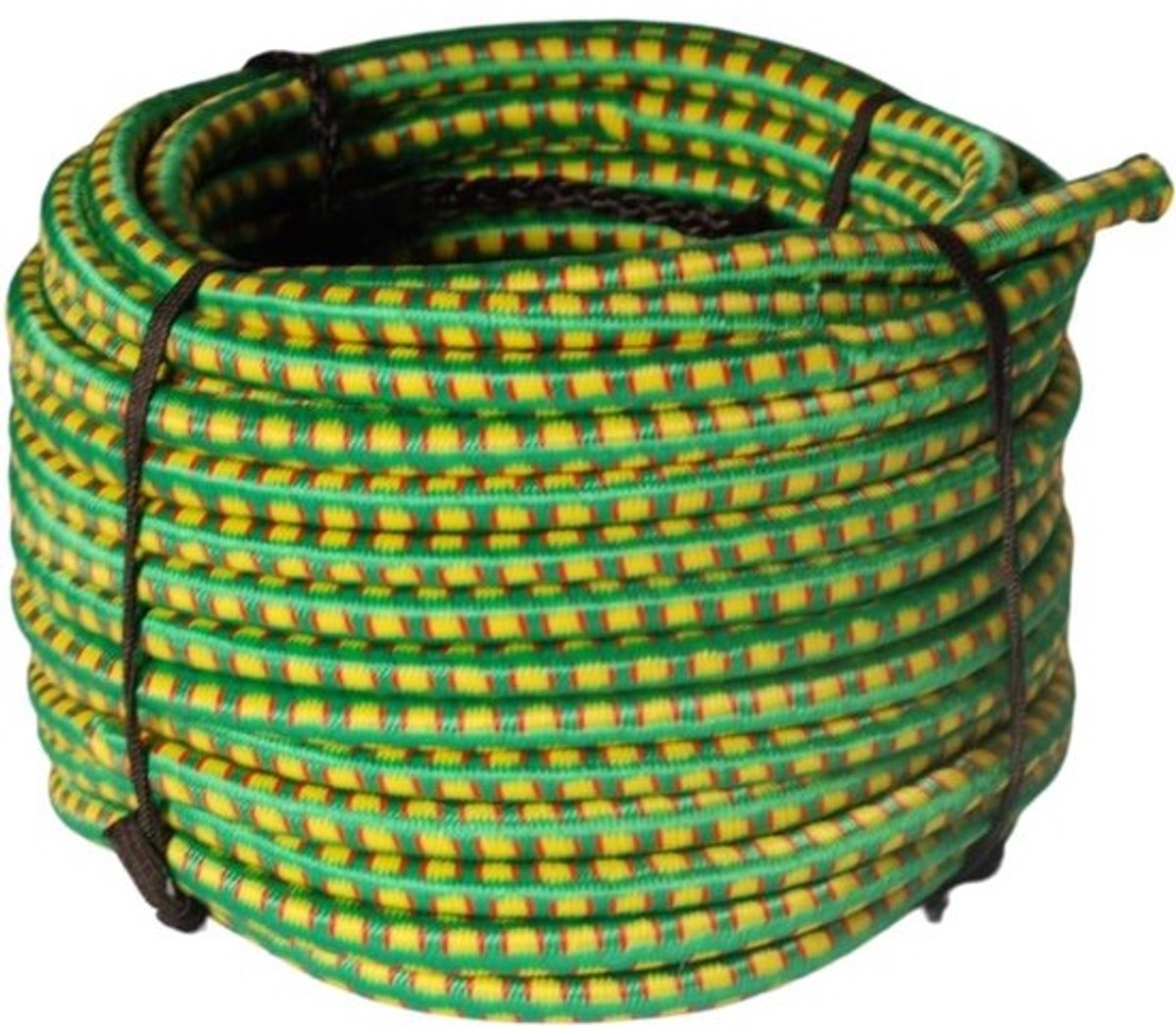 Rubberen Touw Gevlochten - Elastisch Koord - Bevestigen & Sjorren - Hoge Treksterkte - 4mm x 50m - Zwart