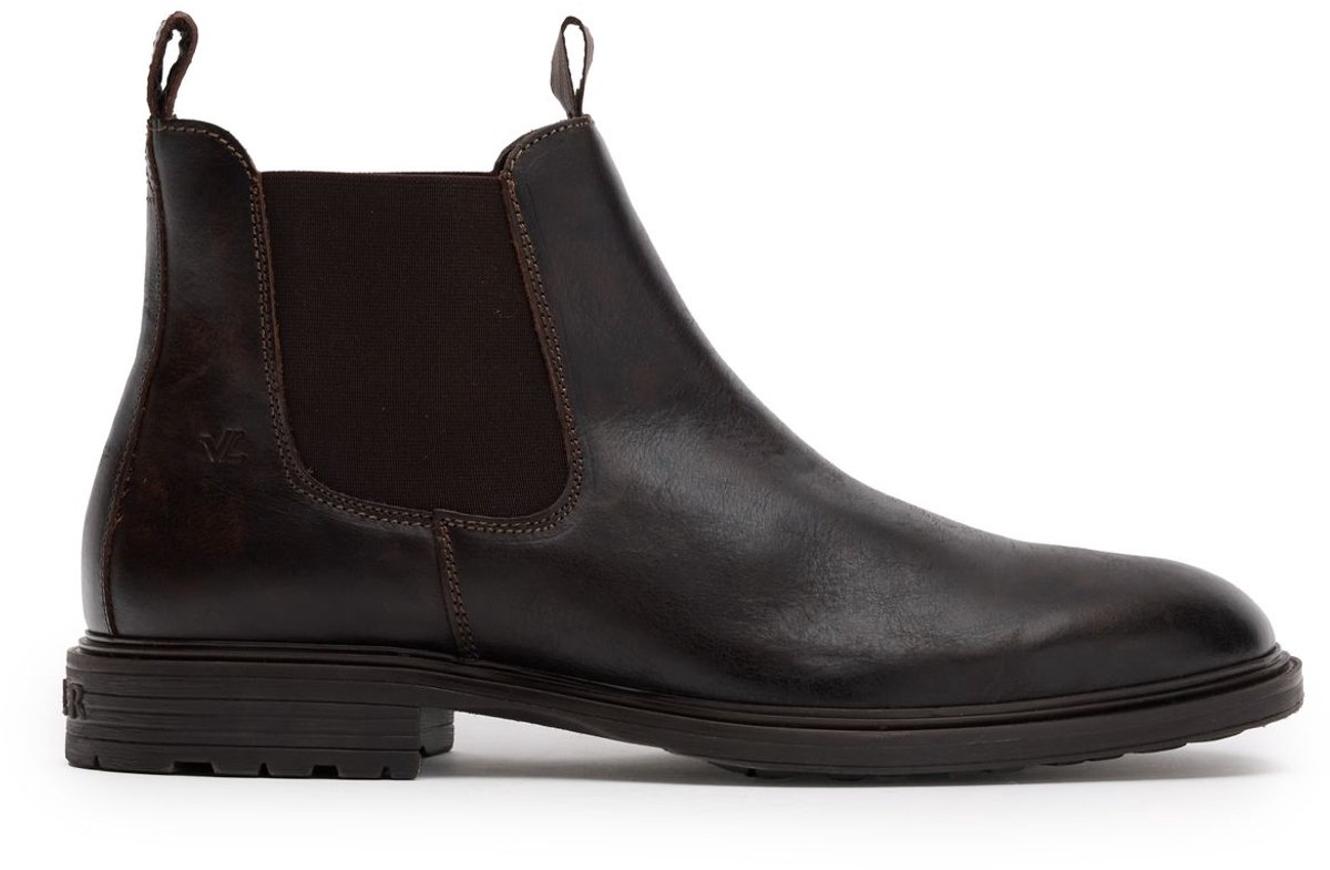Van Lier - Heren - Zwarte Bern leren chelsea boots - Maat 40
