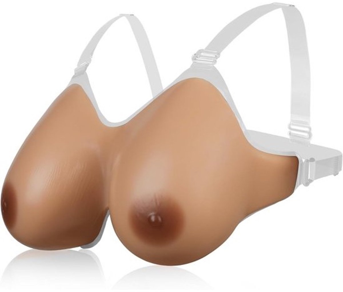 Realistische Siliconen Borstprotheses met Bandjes voor Transgender en Crossdressing