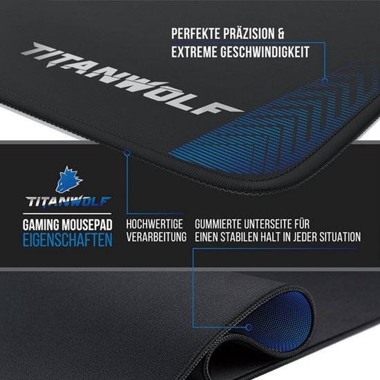 XXL Gaming Muismat Speed 900x400mm - Extra Groot Bureau Onderlegger voor Precisie — afbeelding 3