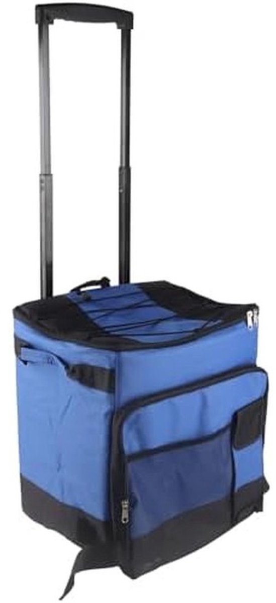 Opvouwbare Koelbox op Wielen met Trolley - Grote Geïsoleerde Koeltas voor Strand en Camping