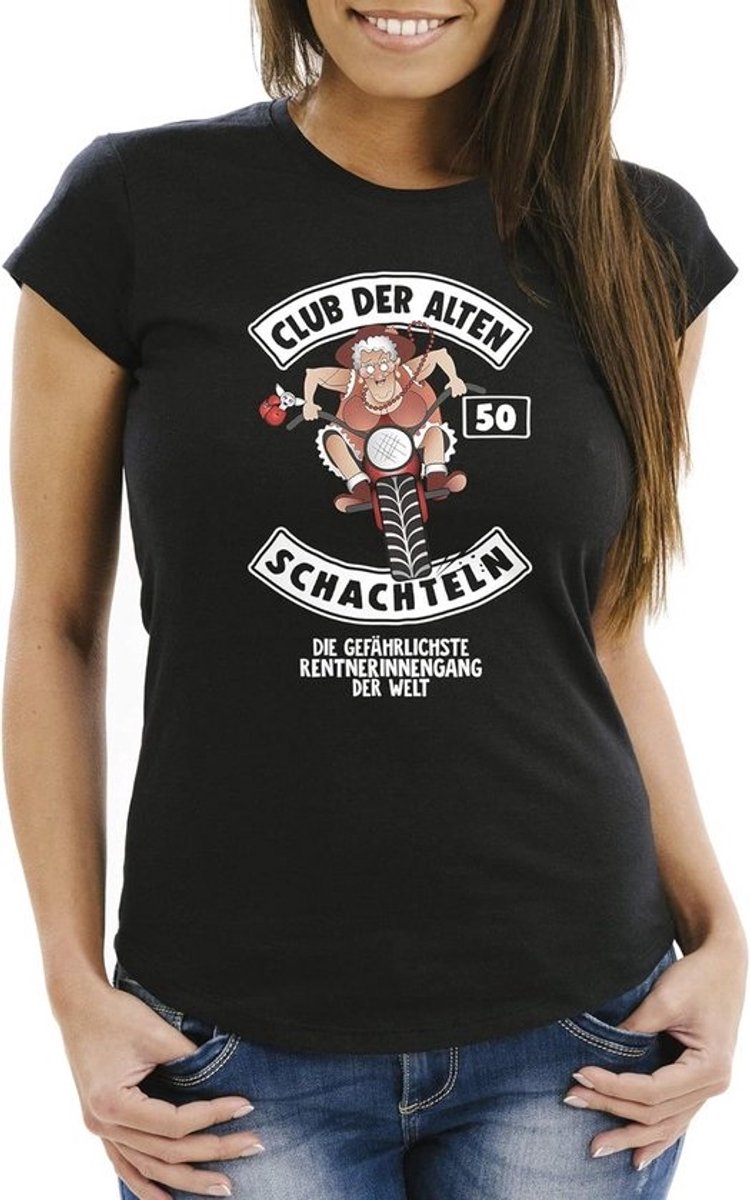 Grappig Verjaardag T-Shirt voor Dames - Cadeau voor 50e Verjaardag - Zwart Katoen Shirt