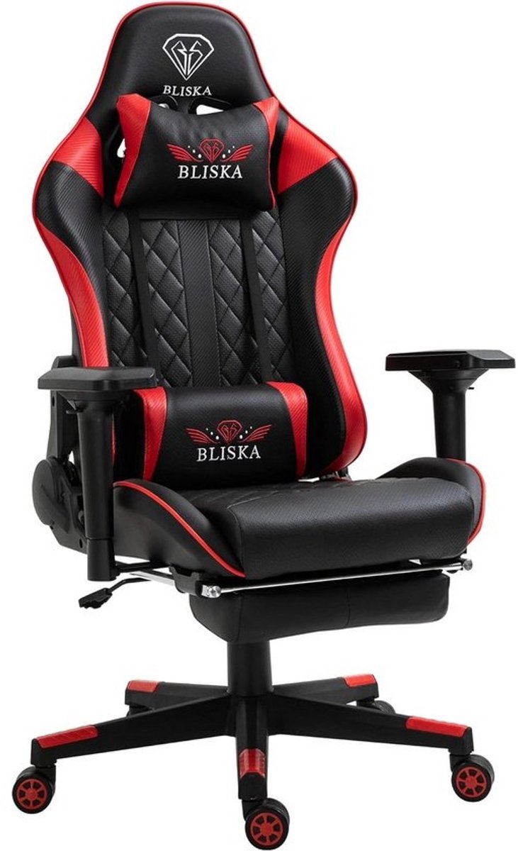 Ergonomische Gamingstoel met Voetensteun en 4D Armleuningen