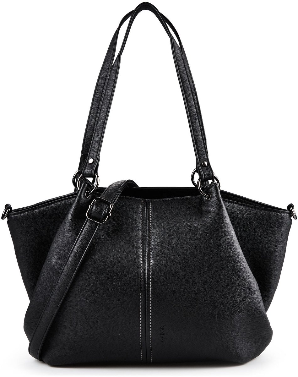 Gabor schoudertas Marcelina Zip Shopper Black zwart