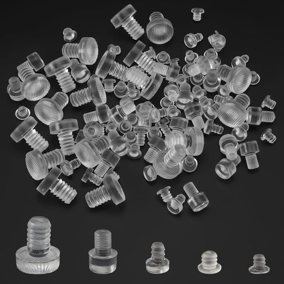 50 Stuks Transparante Rubberen Stootdoppen voor Glas en Meubels | Anti-Slip Buffer