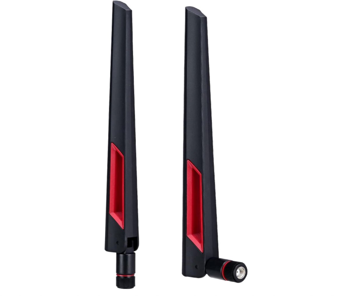 WLAN-antenne, 10 dB, dualband, 2,4 GHz, 5 GHz, 5,8 GHz, hoge versterking, met RP SMA-stekker voor router/AP/USB-adapter/IP-camera/WiFi-range-extender