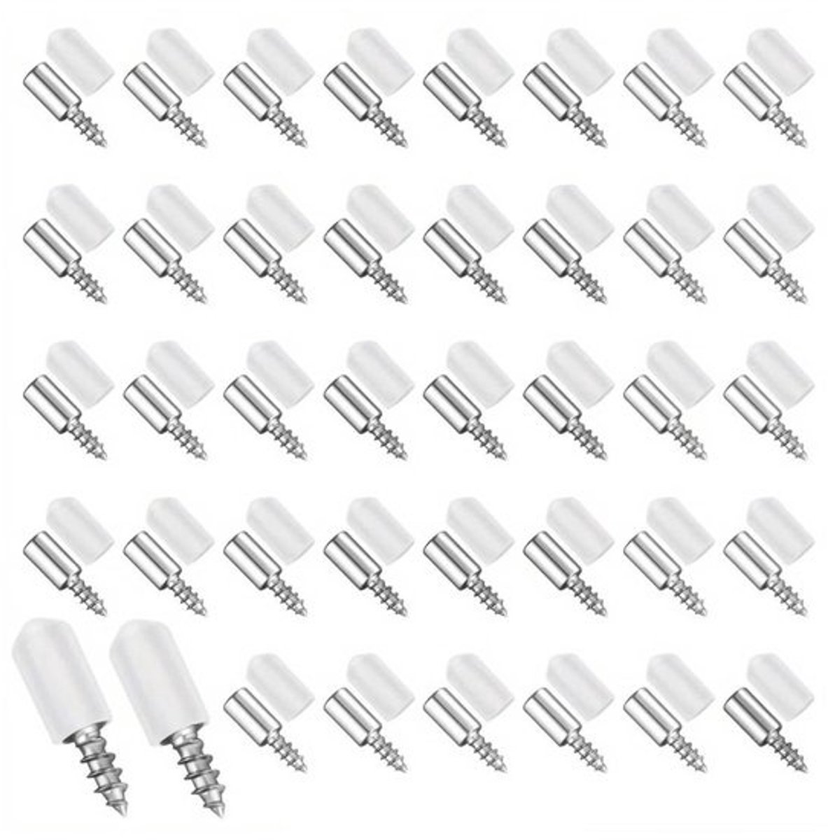 Zelftappende Beugels - Plankdragers Kast - Meubels Verstevigen - Zonder Extra Gaten - 40 Stuks - Grijs