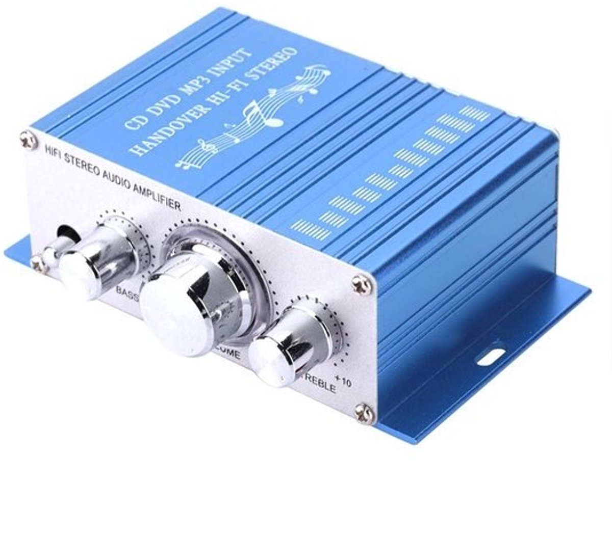 Auto Versterker - Hifi Audio - Muziek Afspelen - Dubbel Kanaal - 12 x 7 x 4 cm - Blauw