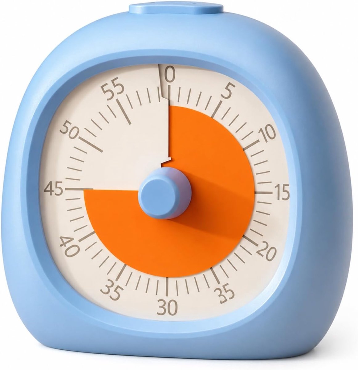 Timer - Kookwekker - Aftelklok - Timer voor kinderen - Visuele Timer - Leerklok timer - Mini timer - 60 Minuten Aftellen - 60 Minuten Visuele Timer - Kunststof - Schermtijd instellen - Voor thuis, keuken en kantoor - Blauw