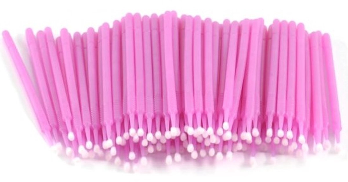 Micro Applicators - Fijne Borsteltjes - Precisie Werk - 100 Stuks - 2mm Kop