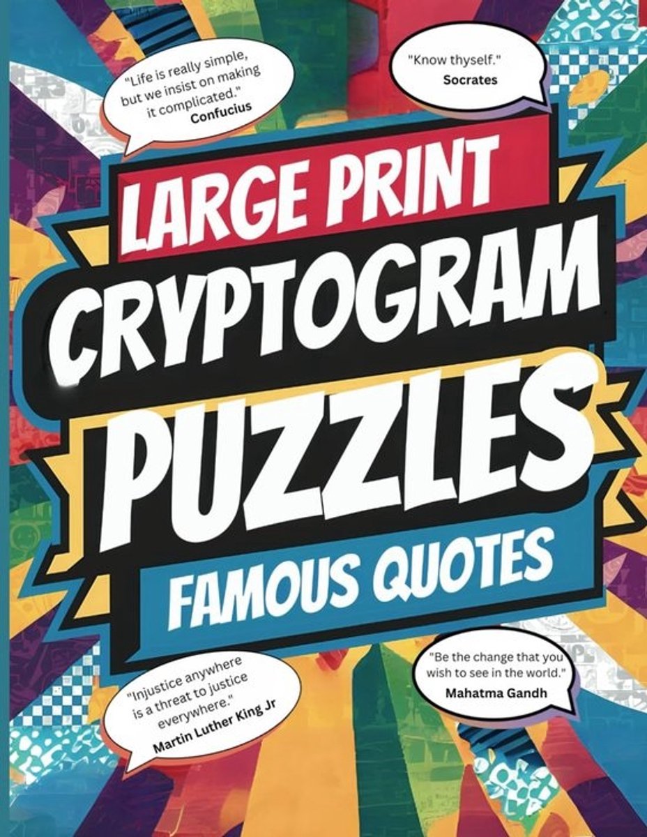 Puzzelboek Cryptogrammen - Raadsels Cijfercodes - Hersentraining Plezier - 250 Grote Cijferpuzzels - 8.5x11 Inch Formaat