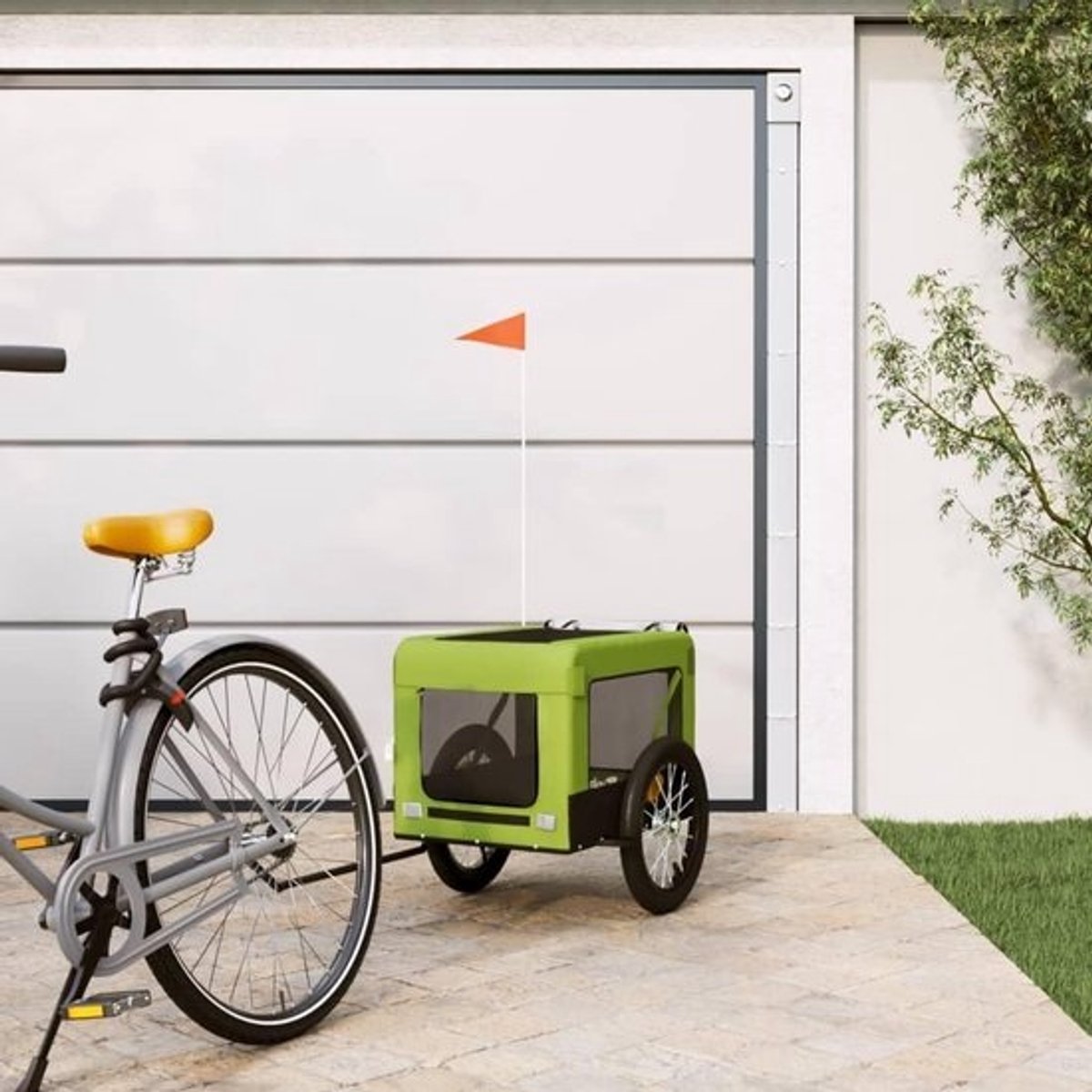 Fietskar voor Honden - Hondenkar Fiets - Veilig Vervoer - Waterafstotende Hoes - 77 x 545 x 11 cm