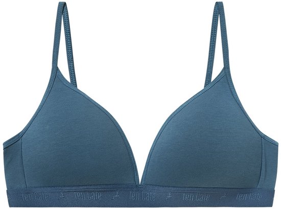 Ten Cate Basics organic cotton stretch voorgevormde bh happy deer sea 2-pack voor Meisjes | Maat 65AA