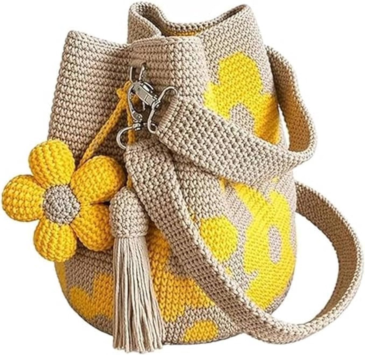 VONKELIOS® strandtassen, damesschoudertassen en vakantietassen met bohemienstijlprint