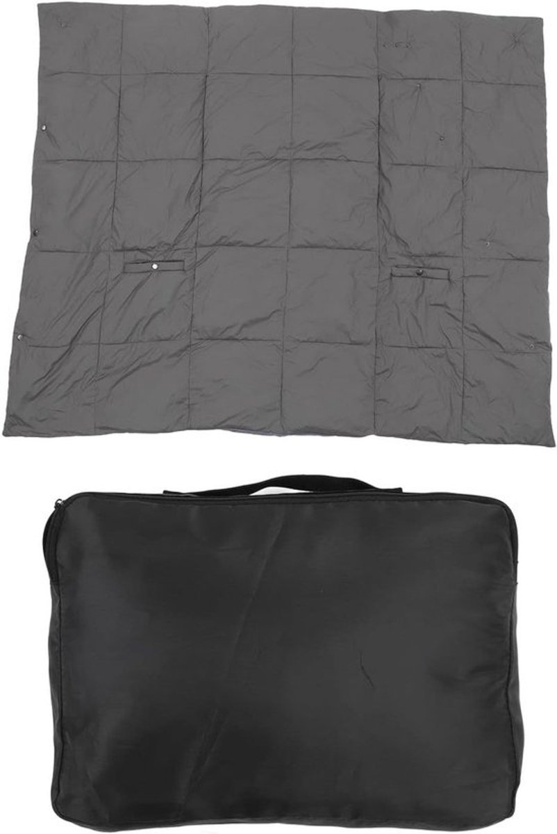 Verwarmde Deken - Elektrisch Plaid - Comfort Verwarmen - 3 Warmtestanden - 132x110 cm - Grijs