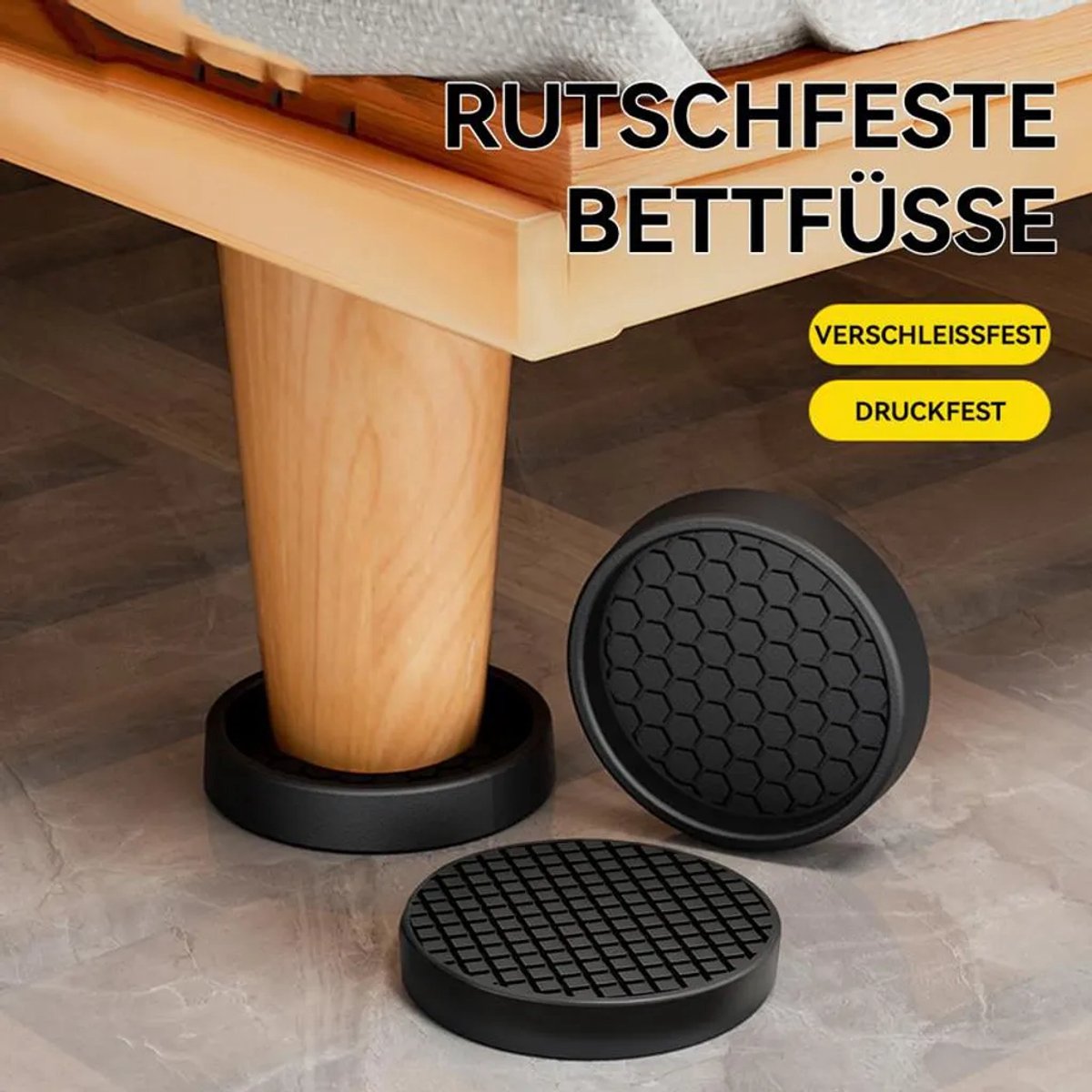 Antislip siliconen meubelmatten, 5 cm, universele vloerbeschermers, 8 stuks, beschermen meubelpoten, banken, stoelen, lades, enz. tegen krassen.
