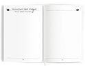 Open boek met de titel 'Herinneringen van vroeger' en 'Foto's, tickets of briefjes' op de linkerpagina.