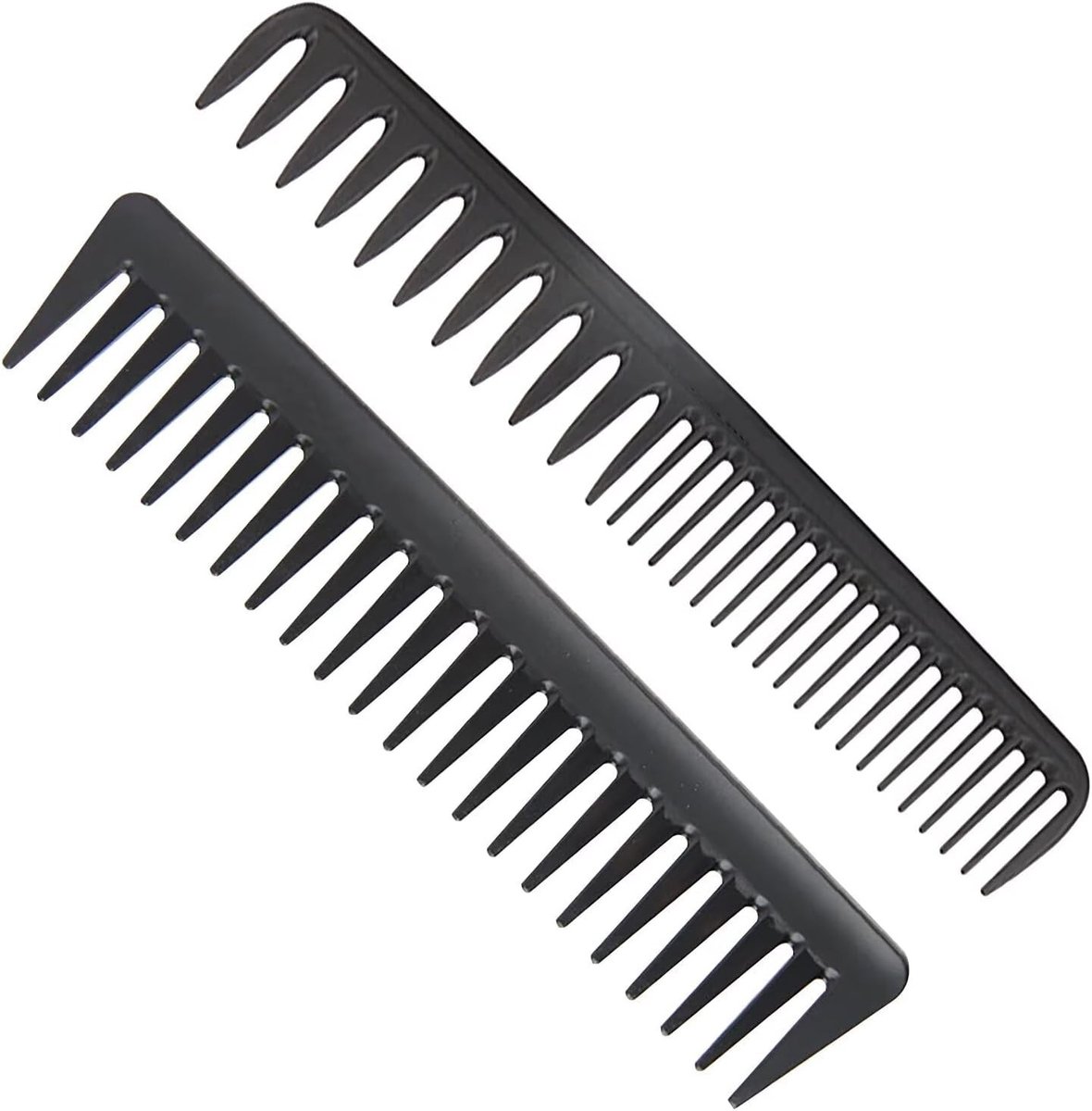 Haarkam Set - Zwart - 2 Stuks - Antistatische en Hittebestendige Kapperskam - Voor Mannen en Vrouwen