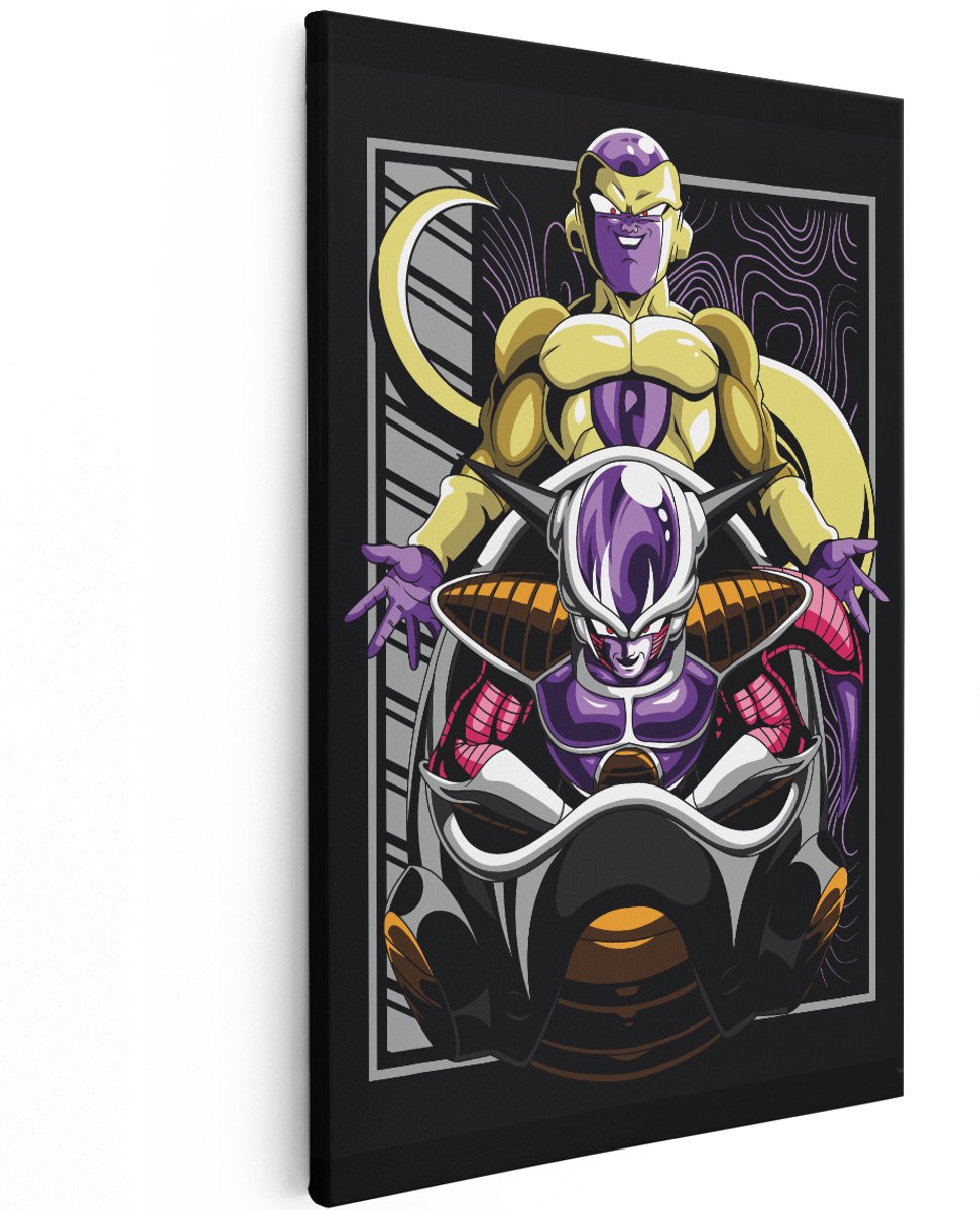 Artaza Canvas Schilderij Frieza - 120x180 cm - Groot - Wanddecoratie Dragon Ball - Muurdecoratie Anime - Decoratie Slaapkamer Jongen - Schilderijen Op Canvas