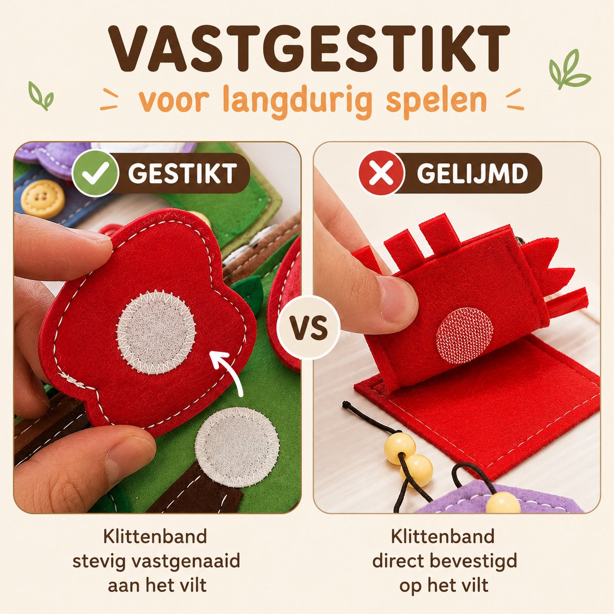 Joymaxx® Busy board book -Activiteitenboek Giraffe- Montessori speelgoed 2 jaar 3 jaar- Busy book - Baby speelgoed 6 maanden 1 jaar - Sensorisch Speelgoed Jongens en meisjes - Voor in de auto/onderweg- Sinterklaas Cadeau — cadeau in Spellen & Speelgoed - foto 7