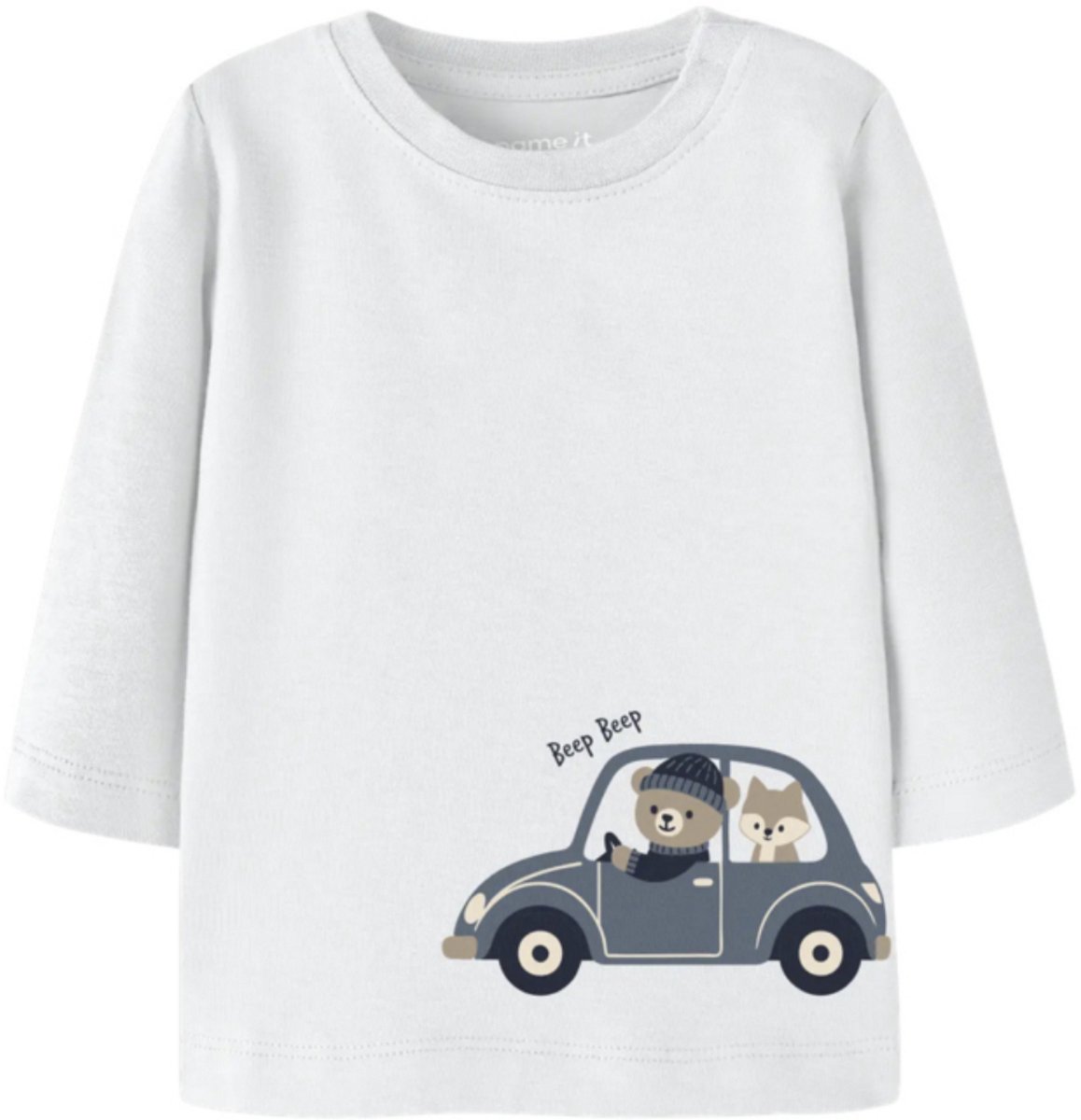 Name It - T-shirt - NBMOSMAR - Cloud Dancer - Maat 80