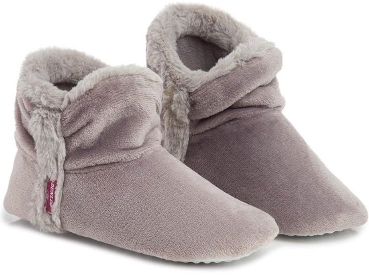 Dames Bootie Slippers met Geheugenschuim - Comfortabele en Warme Enkel Slippers voor Binnen en Buiten