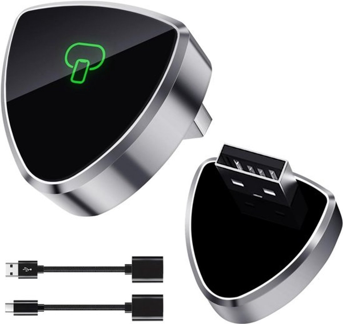 Draadloze CarPlay & Android Auto Adapter 2-in-1: Van Bedraad naar Draadloos, Plug & Play, Snelle Verbinding