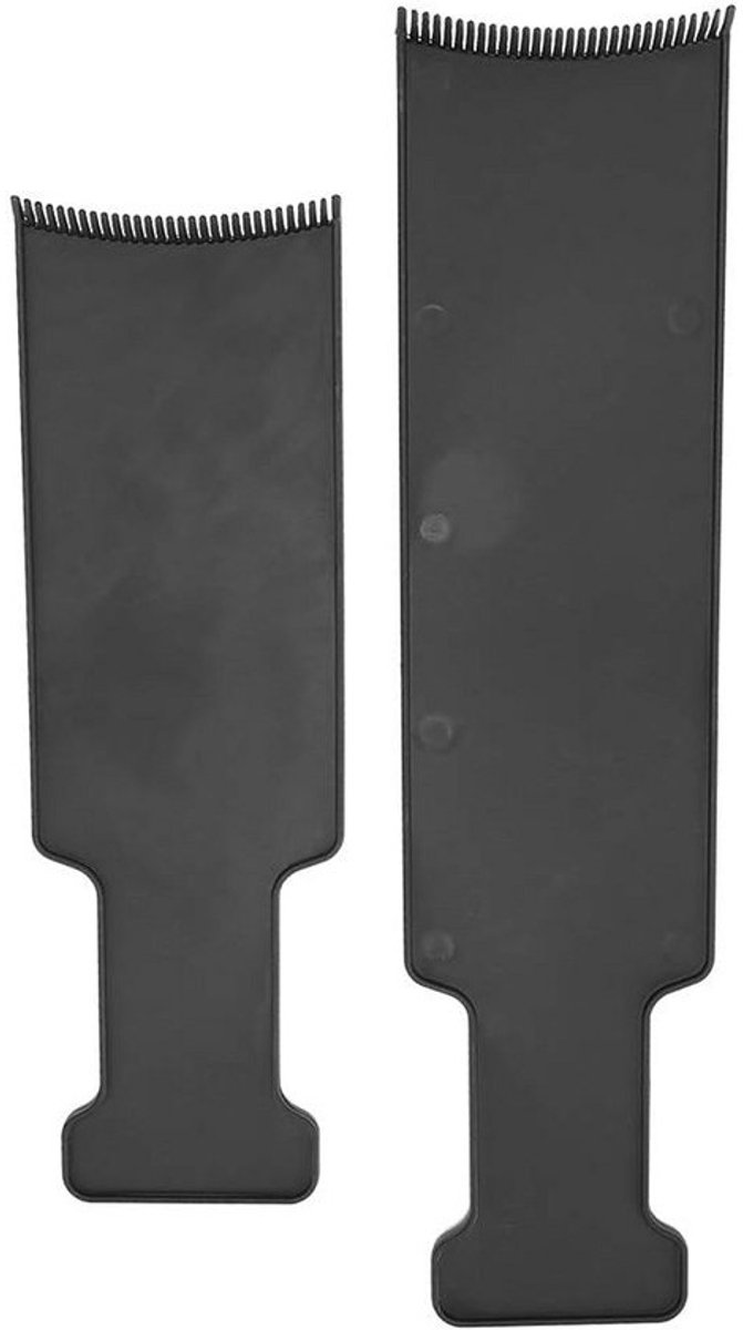 2 Stuks Haarverf Paddles met Tanden - Balayage en Markeerborstel voor Kappers en Thuisgebruik