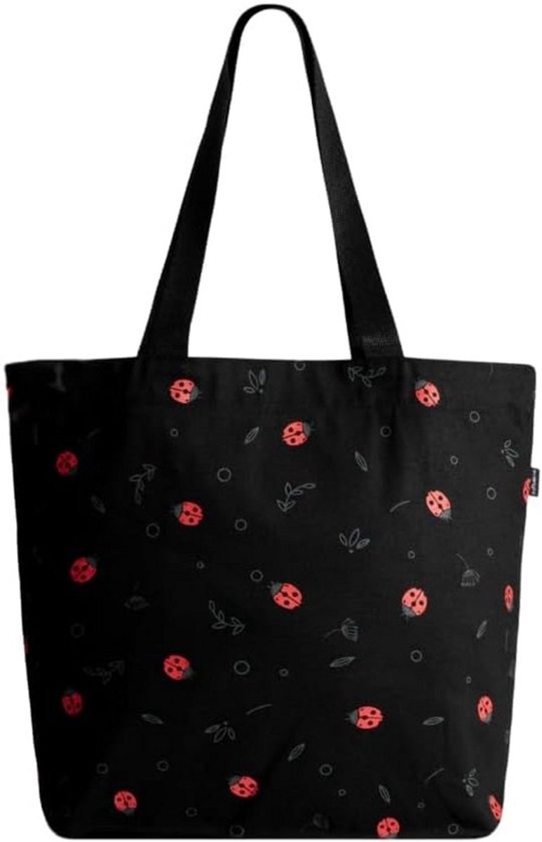 Grote Canvas Draagtas voor Dames - Duurzame Shopper met Rits en Binnenvak - Ideaal voor Werk, Yoga en Strand