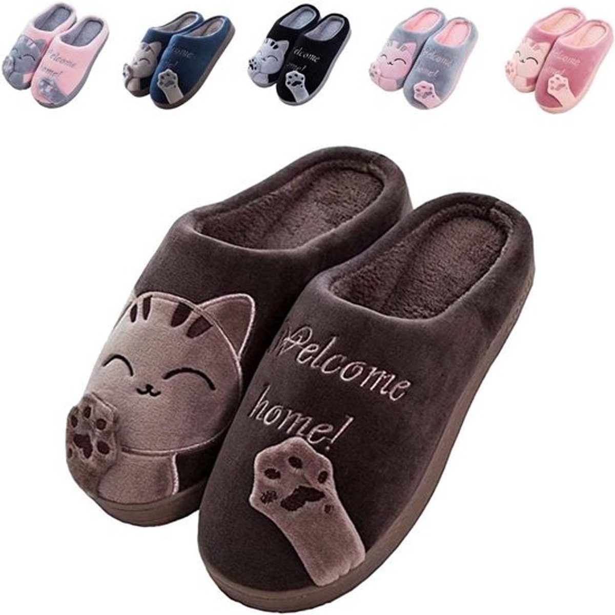 Warme Comfortabele Pluche Pantoffels voor Binnen - Zacht Unisex Schoenen