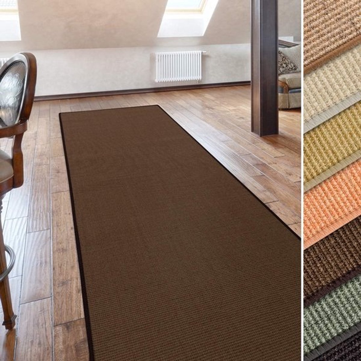 15x Sisal Trapmatten Set Bruin | 65x23,5 cm Halfrond | Antislip & Duurzaam