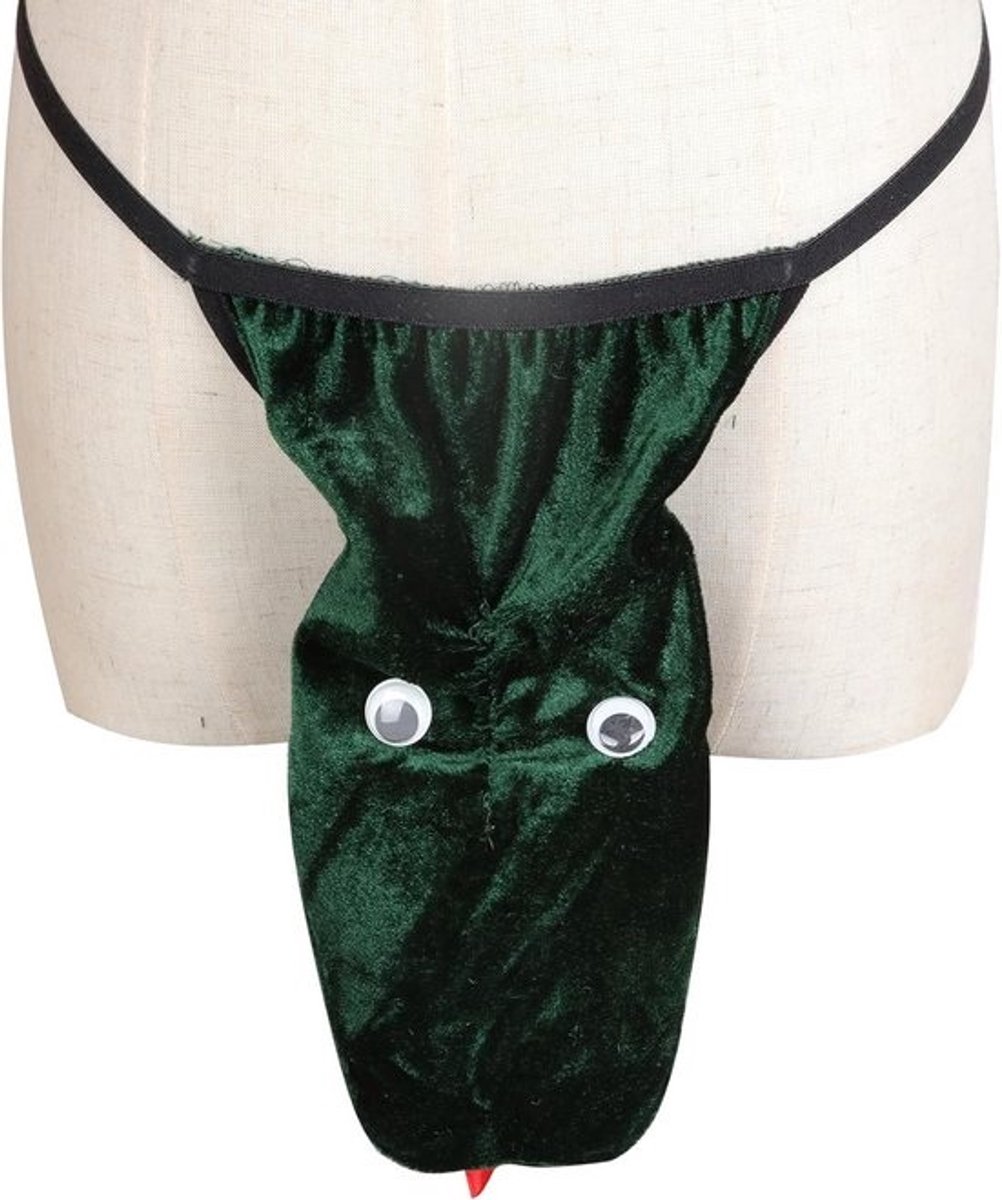 Hilarisch Rendier Mankini String voor Heren - Kerst Gag Cadeau