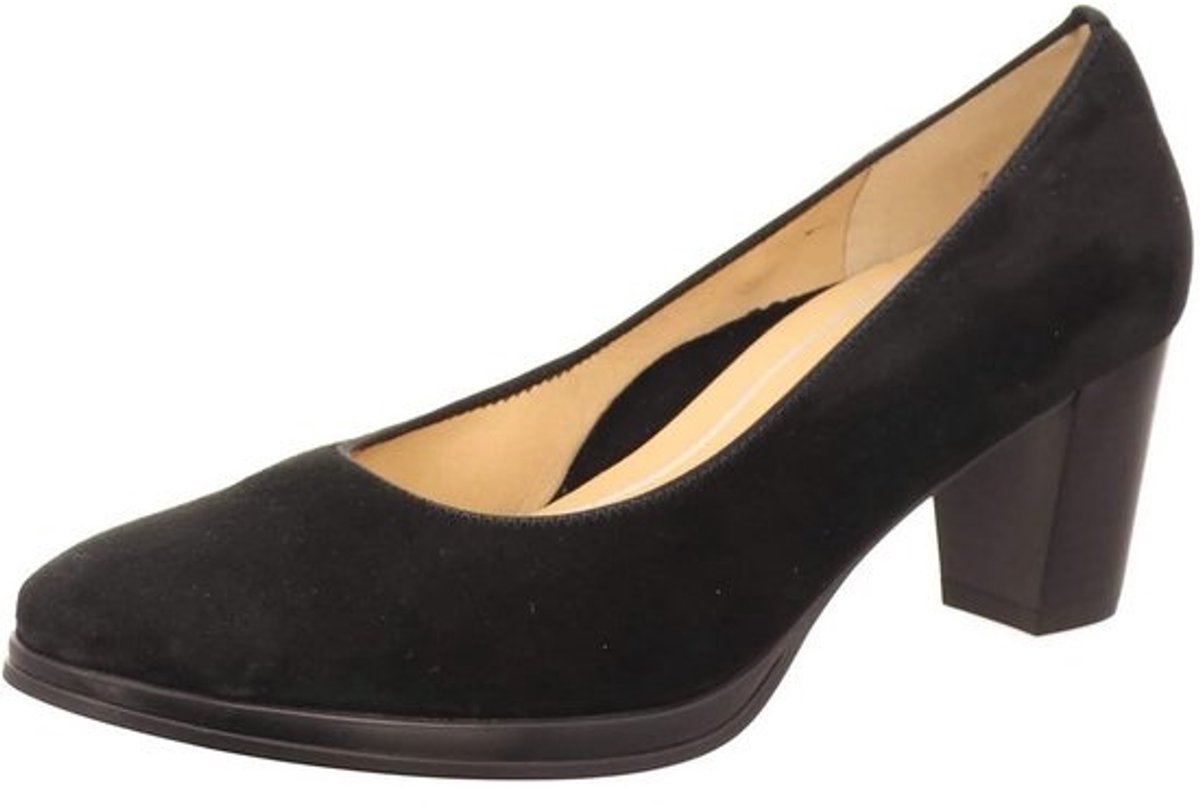 Elegante Dames Pumps Blauw Glad Leer Voor Kantoor en Feestjes