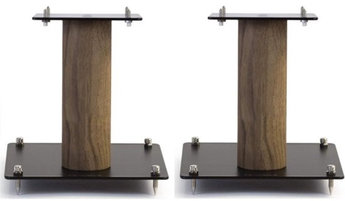 Audio- of TV-meubel Stand RVS Eikenkleur 25 cm Hoog