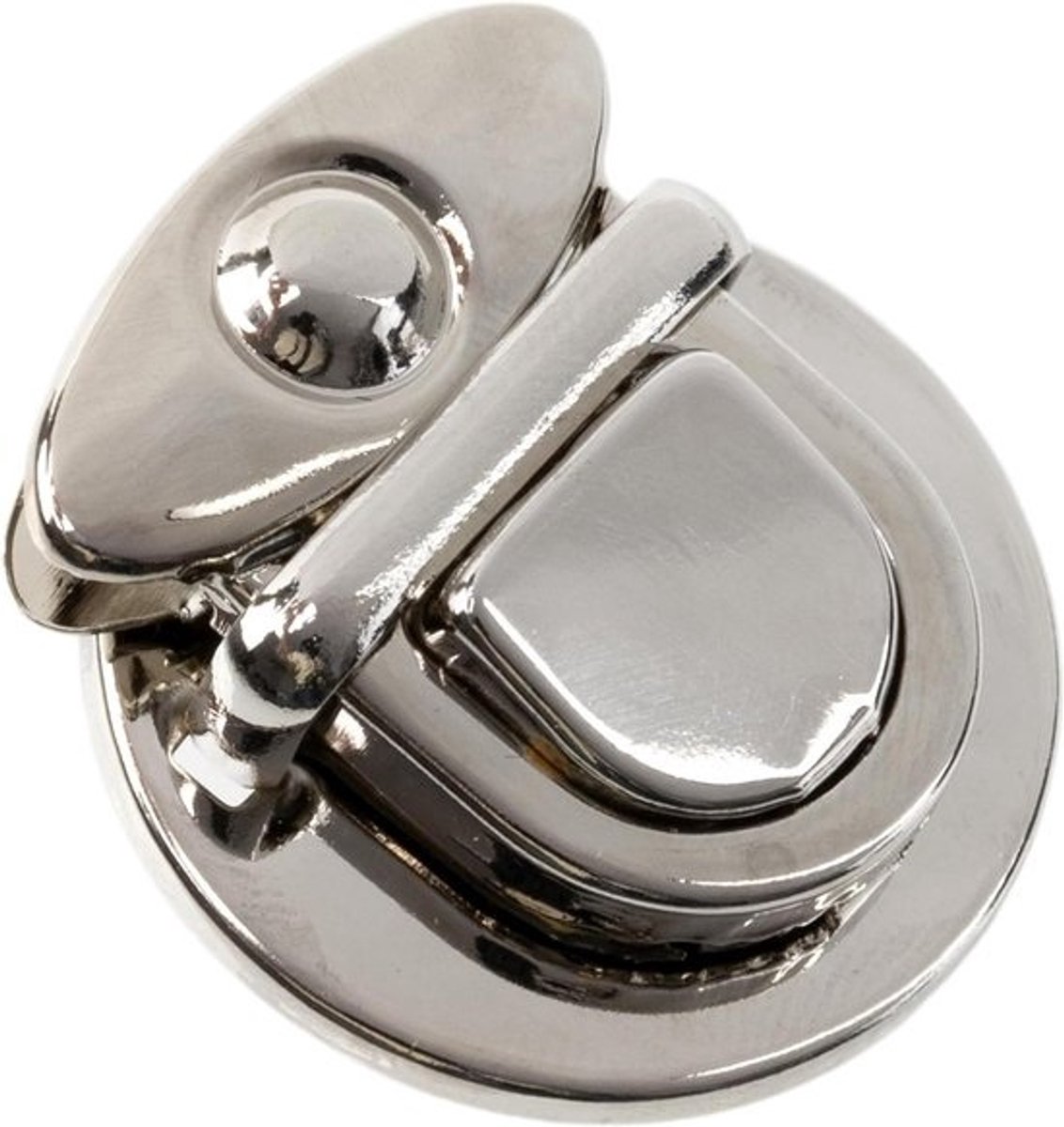 Druksluiting voor handtas - Metaal sluiting portemonnee - DIY knutselproject - Elegant en functioneel ontwerp - Zie afbeeldingen - Zilver