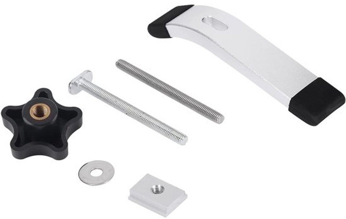 Hold Down Clamps Set met M8 Draadstang voor T-Slot Houtbewerking Tool - Inclusief Bevestigingskit - Stabiele Grip - Makkelijk te Gebruiken
