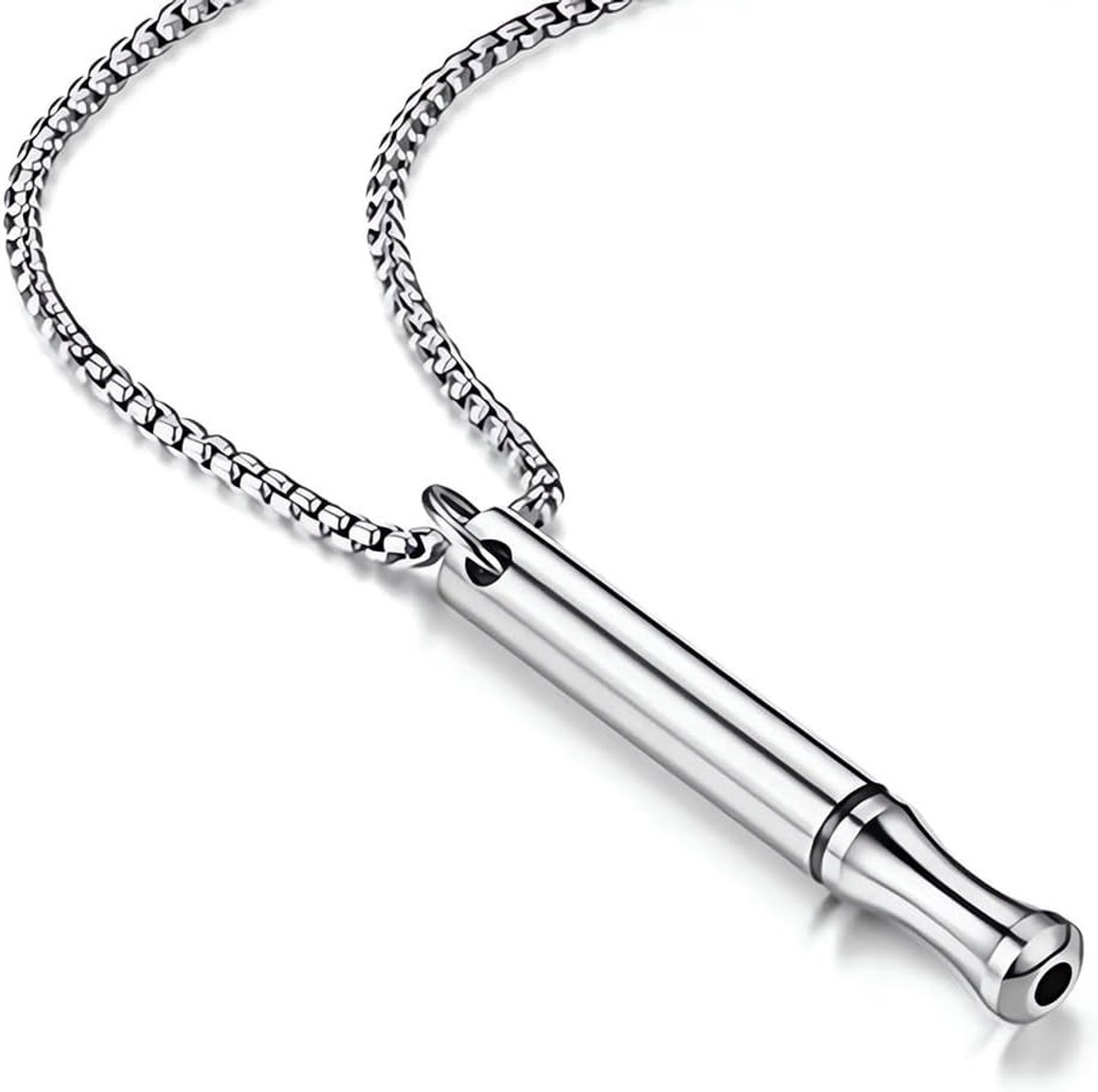 Stressketting voor Ontspanning - RVS Yoga Ketting voor Mannen en Vrouwen - Meditatie, Stressverlichting en Wellness Accessoire